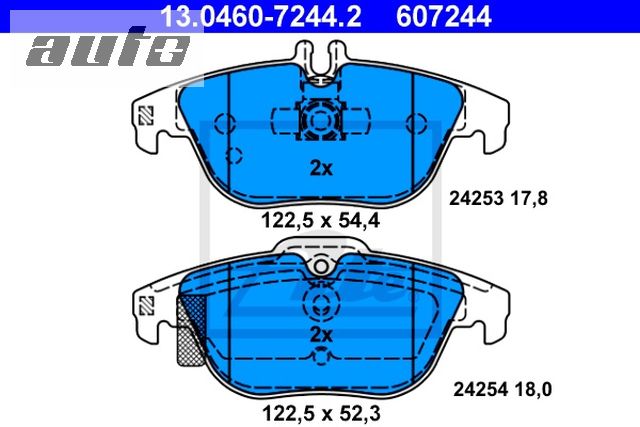13.0460-7244.2 ATE KLOCKI HAMULCOWE