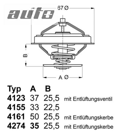 4274.92D BORGWARNER (WAHLER) TERMOSTAT .
