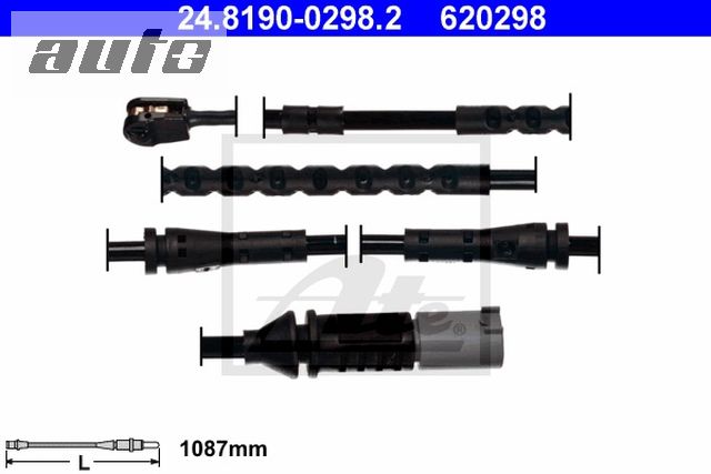 24.8190-0298.2 ATE CZUJNIK KLOCK. HAMULC. BMW 5 F10,F11  10- PRZÓD