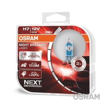64210NBLDUO OSRAM ZAROWKA H7 OSRAM NIGHTBREAKER LASER PLUS + 130 %  /2 szt./