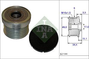 535018310 INA SPRZĘGŁO ALTERNATORA BMW