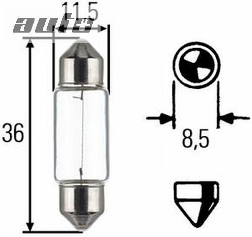 8GM002092-121 HELLA ZAROWKA RURKOWA C5W