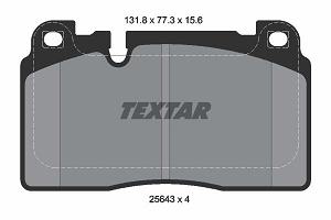 2564302 TEXTAR KLOCKI HAMULC. AUDI Q5  12- PRZÓD (!)