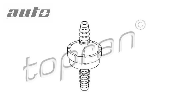 112283 TOPRAN ZAWÓR ZWROTNY