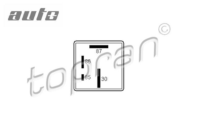 107258 TOPRAN PRZEKAŹNIK ŚWIEC ŻAROWYCH