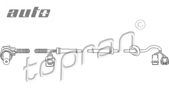 109756 TOPRAN CZUJNIK ABS PRZEDNI VW PASSAT/HP