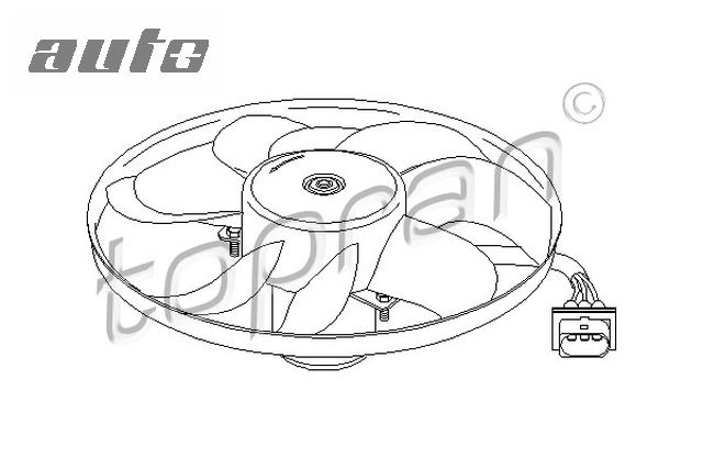 107704 TOPRAN WENTYLATOR CHŁODNICY