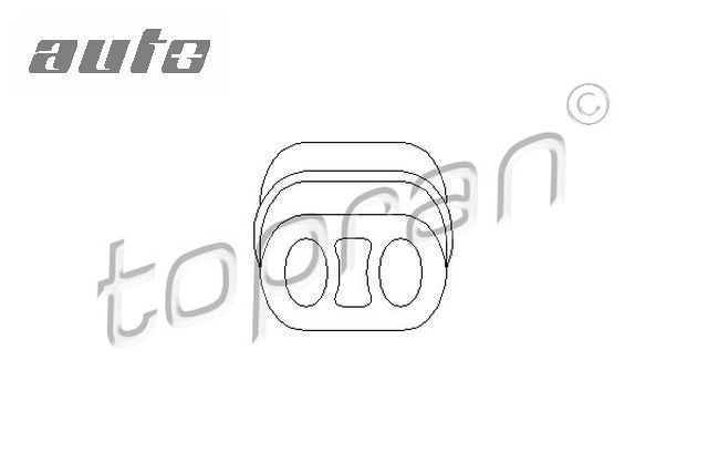 08 52 726 TOPRAN WIESZAK TŁUMIKA