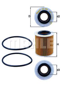 OX 386D KNECHT FILTR OLEJU.