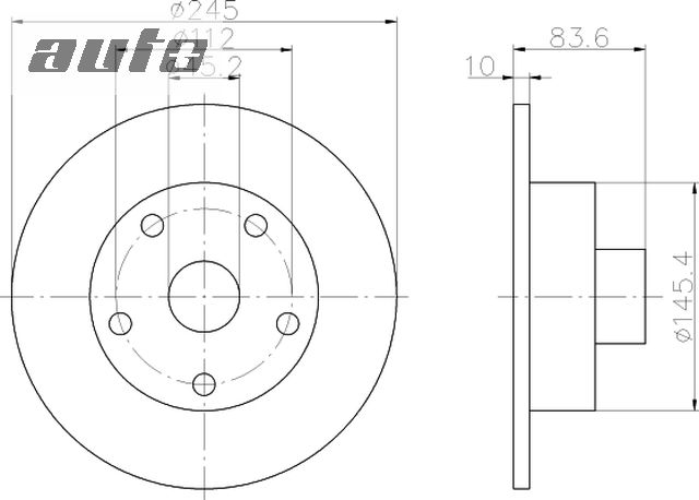 92072103 TEXTAR TARCZA HAMULCOWA