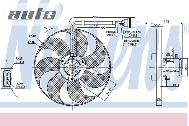 85683 NISSENS WENTYLATOR CHŁODNICY 345mm