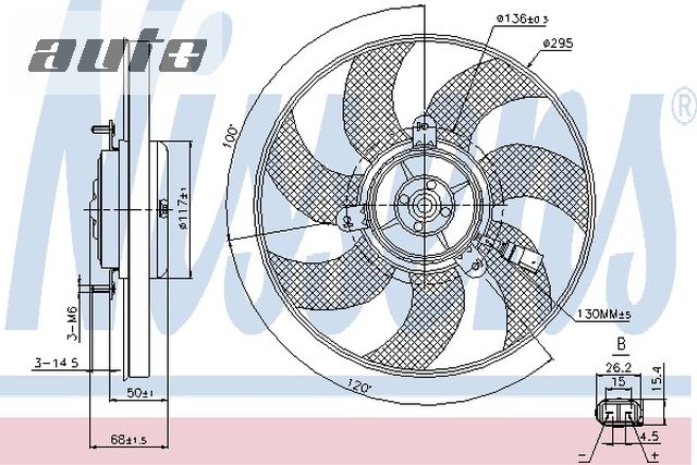 85733 NISSENS WENTYLATOR.