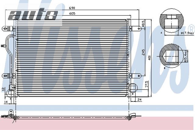 94665 NISSENS CHŁODNICA KLIMATYZACJI