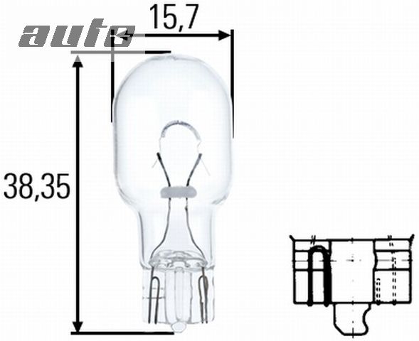 8GA 008 246-001 HELLA ŻARÓWKA W16W