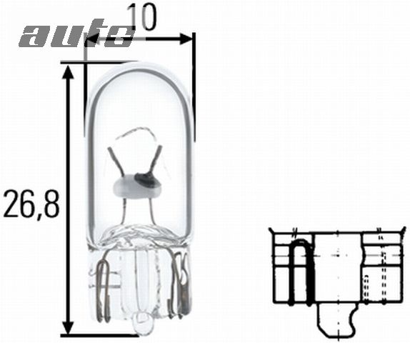 8GP003594-121 HELLA ZAROWKA 12V W5W