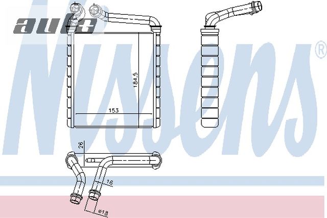 73979 NISSENS NAGRZEWNICA VW GOLF 5 04-/PASSAT 05- (DENSO)