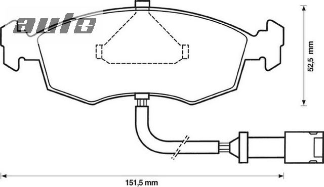571849J JURID KLOCKI HAMULC. FORD