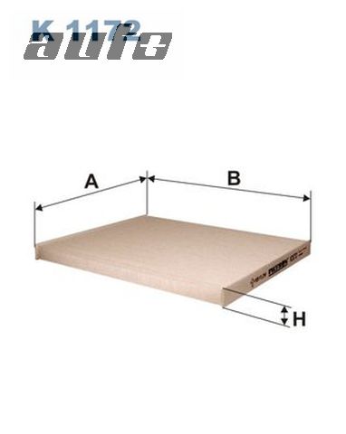 K 1172 FILTRON FILTR KABINOWY