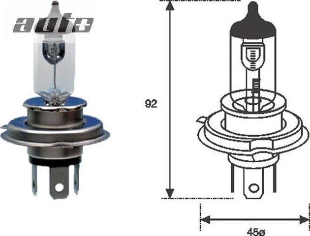 MAGH4-12 MAGNETI MARELLI ZARÓWKA H4 60/55W  12V