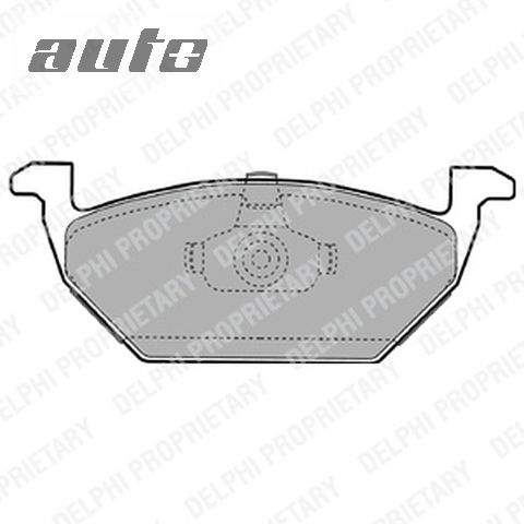LP1104 DELPHI KLOCKI HAMULCOWE bez czujników
