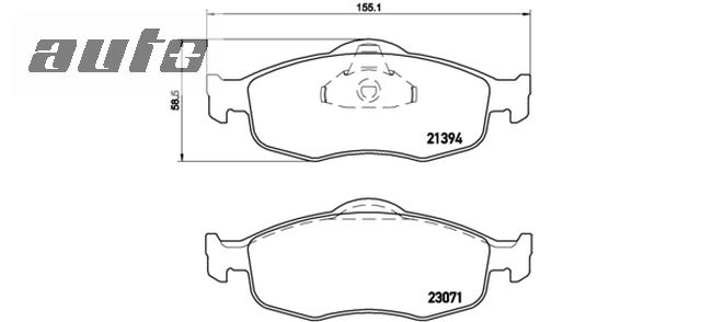 P 24 037 BREMBO KLOCKI HAMULC. FORD MONDEO  93-00