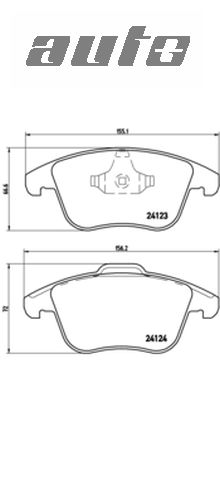P24076 BREMBO KLOCKI HAMULCOWE FORD S-MAX 06-