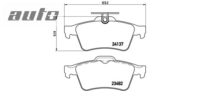 P59042 BREMBO KLOCKI HAMULCOWE