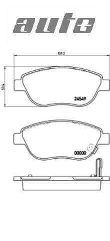 P59052 BREMBO KLOCKI HAMULCOWE