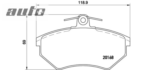P85011 BREMBO KLOCKI HAMULCOWE