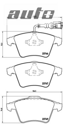 P85081 BREMBO KLOCKI HAMULCOWE T5 PRZOD 16