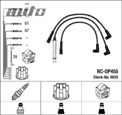 RC-OP455 NGK PRZEWODY ZAPŁONOWE