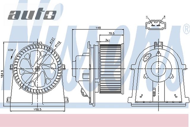 87022 NISSENS SILNIK DMUCHAWY